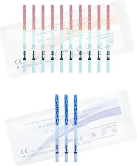 10 Ovulation Test Strips & 3 Pregnancy Test Strips