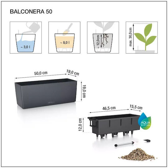 Lechuza Balconera Ζαρντινιέρα Πλαστική Lechuza Balconera Ζαρντινιέρα Πλαστική