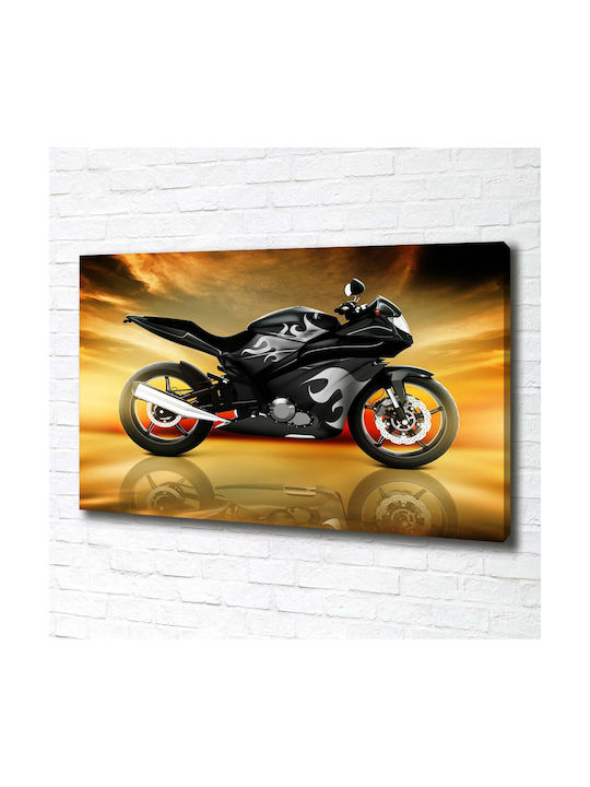 Gemälde Segeltuch Einheitliche Innendekoration Motorrad 100x70 cm
