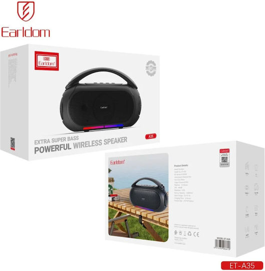 Earldom A35 Bluetooth Speaker 15W with Radio Black