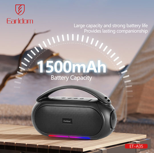 Earldom A35 Bluetooth Speaker 15W with Radio Black