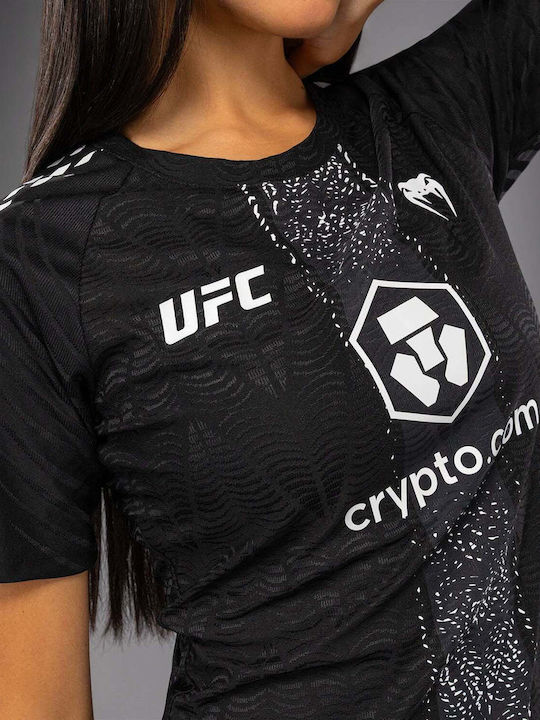 Venum Γυναικεία Κοντομάνικη Μπλούζα VNMUFC-00485-108 για MMA Μαύρη