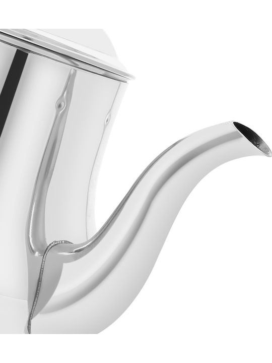 Signature Ceainic Inox Capacitate 1l Picurător Capac Argintiu
