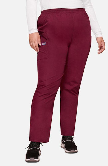 Cherokee Originals Women's Burgundy Medical Pants Cotton and Polyester