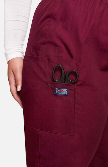 Cherokee Originals Women's Burgundy Medical Pants Cotton and Polyester