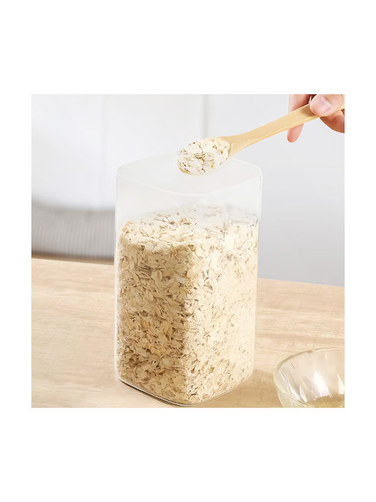 Cheffinger Set 3 Glass Storage Jars Airtight Cork Stopper Sienna