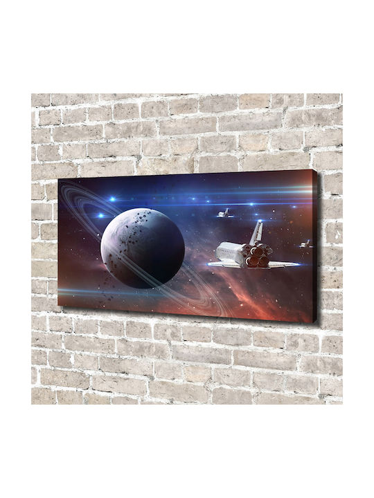 Gemälde Segeltuch Einfache Elegante Wanddekoration Raumschiff 140x70 cm