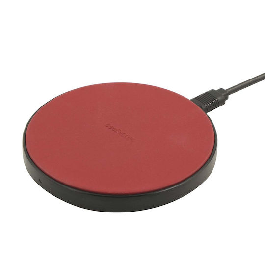 Wireless Charger (Qi Pad) 10W Reds (BEETLECASE Leather)