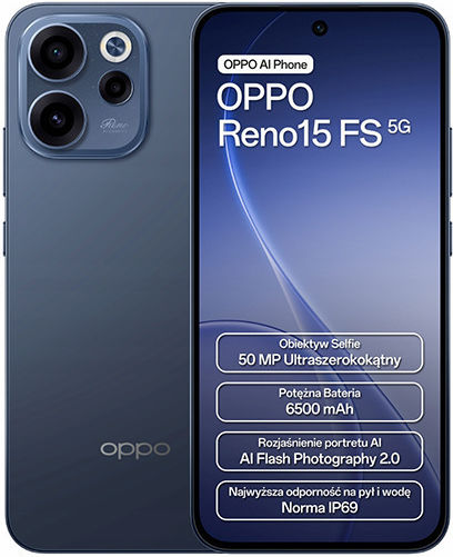 Oppo Reno15 FS 5G Dual SIM (8GB/512GB) Twilight Black
