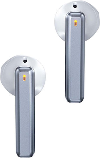 WK VB09 Cyerin Series Earbud Bluetooth Handsfree Ακουστικά με Θήκη Φόρτισης Λευκά