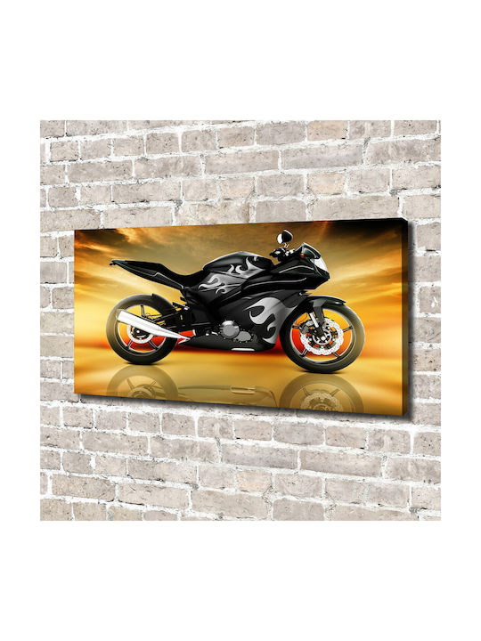 Gemälde Segeltuch Einheitliche Innendekoration Motorrad 140x70 cm