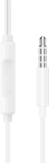Borofone Bm100 Fuente In-ear Handsfree Ακουστικά με Βύσμα 3.5mm Λευκό