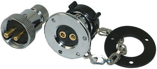 Osculati Boat Power Plug Inox 4-Position 3A Deck Socket