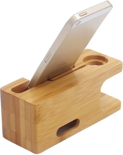 Eko Charging Stand Apple Watch Iphone 2 In 1 In Bamboo Yellow