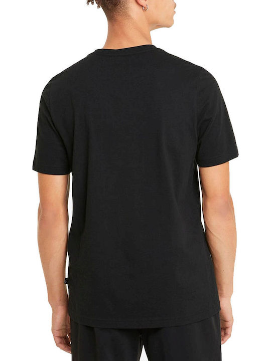 PUMA Herrenblusen Kurzarm T-Shirt Schwarz PUMA Herrenblusen Kurzarm T-Shirt Schwarz