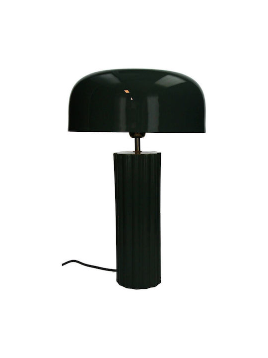 Metall Tischlampe mit Blau Schirm und Basis