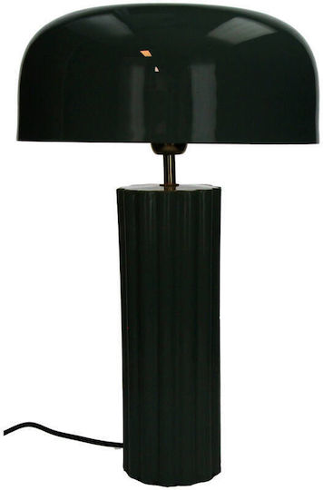 Metal Table Lamp with Blue Shade and Base