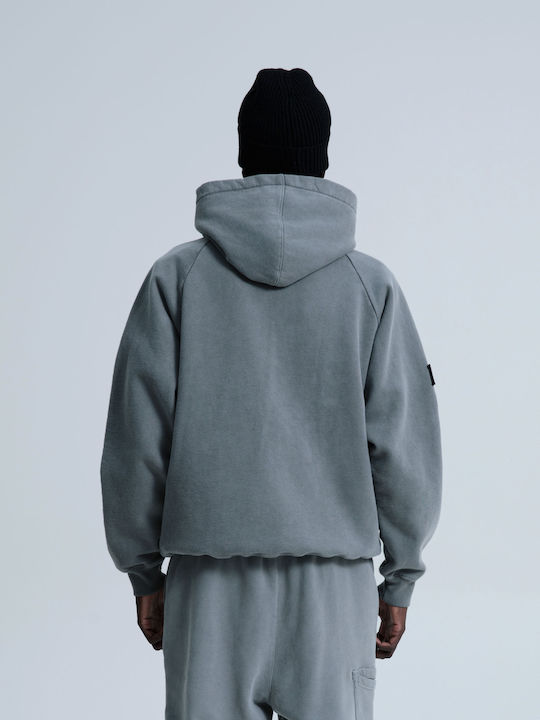Φούτερ με Κουκούλα Grey