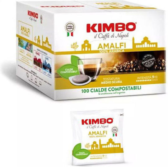 Kimbo Kapseln Espresso Amalfi Kompatibel mit Maschine E.S.E. Pod 150Mützen
