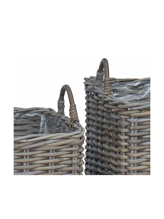 vidaXL Κασπώ Rattan Γκρι 2τμχ
