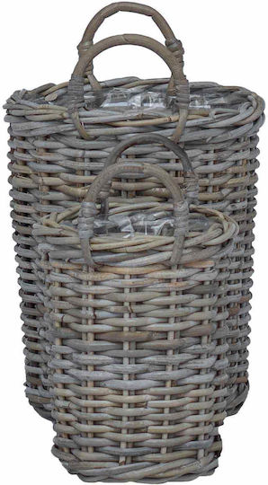 vidaXL Κασπώ Rattan Γκρι 2τμχ