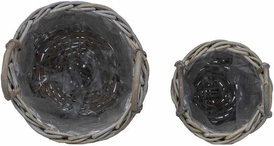 vidaXL Κασπώ Rattan Γκρι 2τμχ