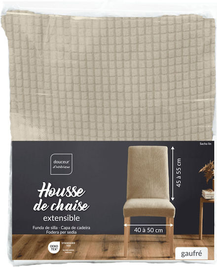 Sacha Lin Elastische Abdeckung Für Stuhl Lin 50x45cm