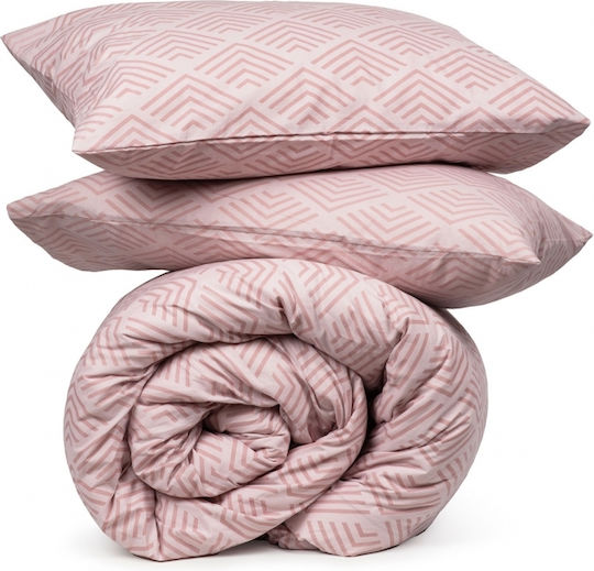 Sunshine Σετ King Size 260x270cm Cotton Feelings 2048 Powder