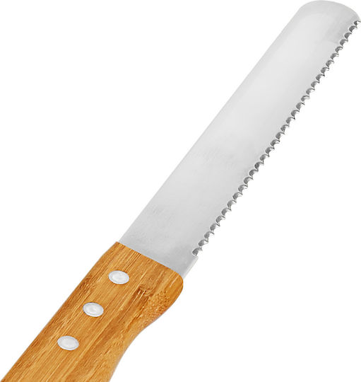 Cheffinger Tocător pentru Pâine Bambus Cuțit 41x27cm Tăiere Ușoară Maro Bej