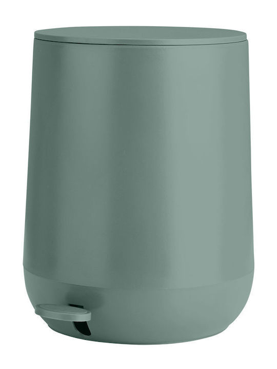 Estia Fjord Plastic Toilet Brush and Basket Set Soft Close 5lt Green