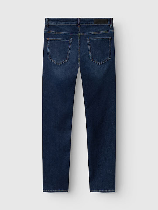 Dhera Ανδρικό Παντελόνι Τζιν Ελαστικό Slim Fit Μπλε