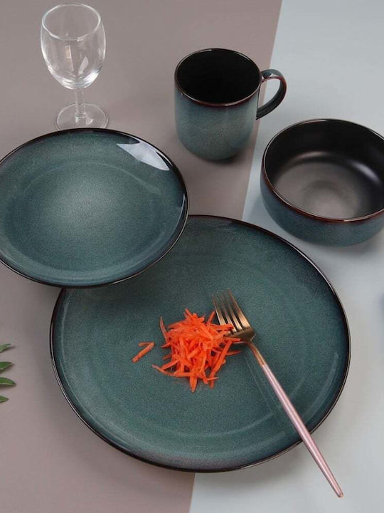 Cryspo Trio Portofino Albastru Ceramică Set de Vase 40buc