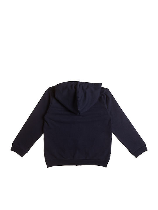 Kinder-Sweatshirt Strickjacke mit Taschen Marineblaue