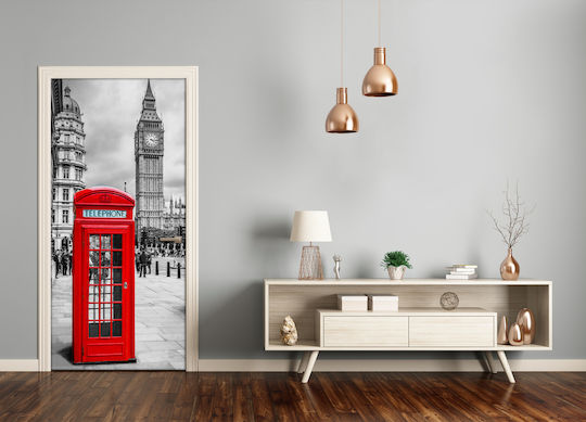 Dekorativer Aufkleber Tür London England 95x205cm Tulup