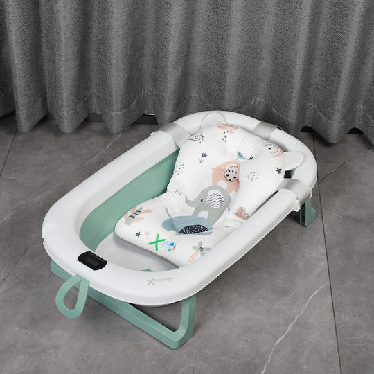 X-treme Baby Πτυσσόμενη Μπανιέρα Μωρού με Θερμόμετρο Πράσινη