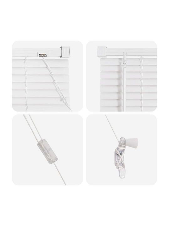 vidaXL Shade Blind PVC in White Color L213xH70cm