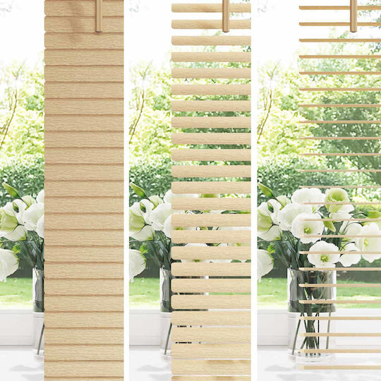 vidaXL PVC Blinds in Brown Colour P50xH150cm