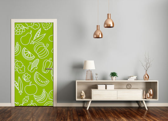 Dekorativer Aufkleber Tür Vegetables And Fruits 85x205cm Tulup Dekorativer Aufkleber Tür Vegetables And Fruits 85x205cm Tulup