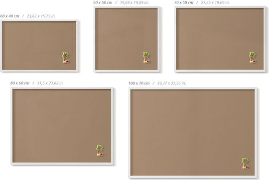 Tulup Magnet Pinnwand 60x40cm