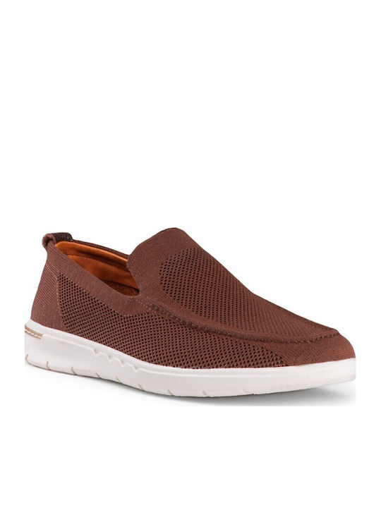 Leder Herren Mokassins in Braun Farbe