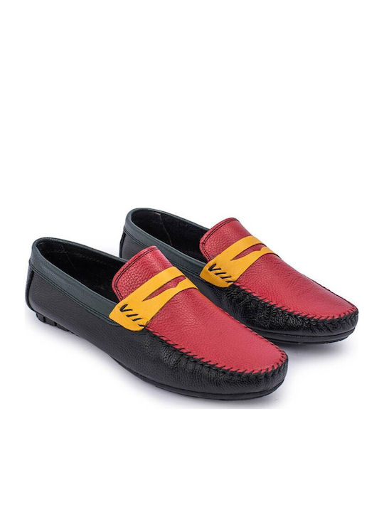 Leder Herren Mokassins in Schwarz Farbe