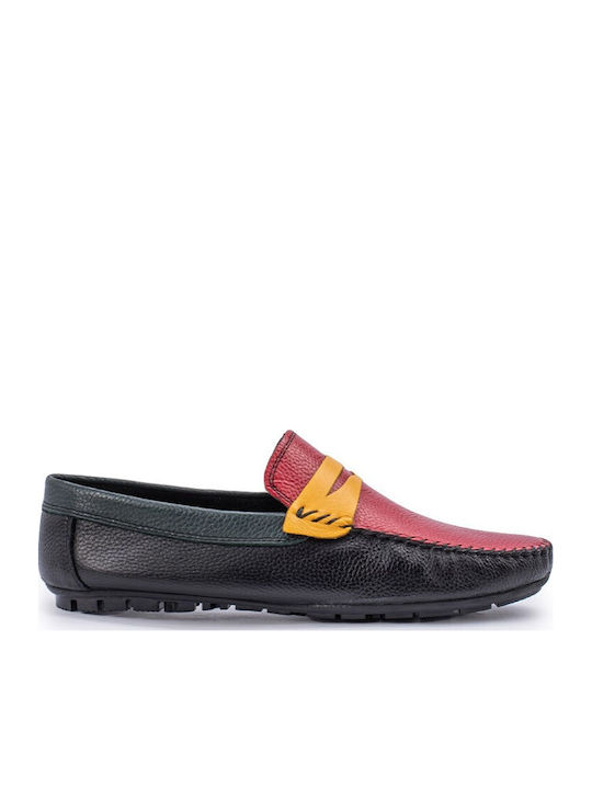 Leder Herren Mokassins in Schwarz Farbe
