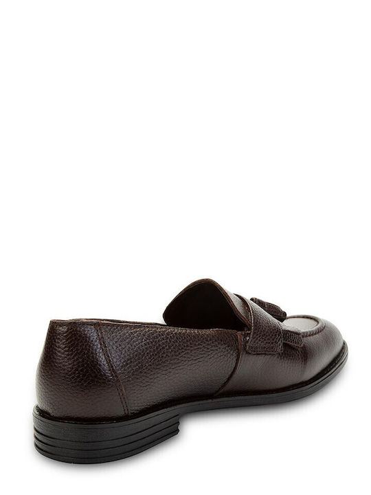Leder Herren Mokassins in Braun Farbe