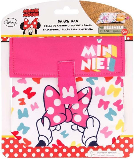 Minnie Mouse Reusable Washable Bpa-free Breakfast Packaging White Pink