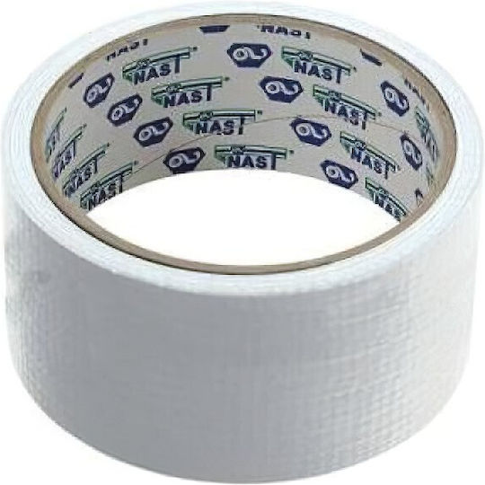 Αυτοκόλλητη Υφασμάτινη Ταινία Λευκή 10mx48mm