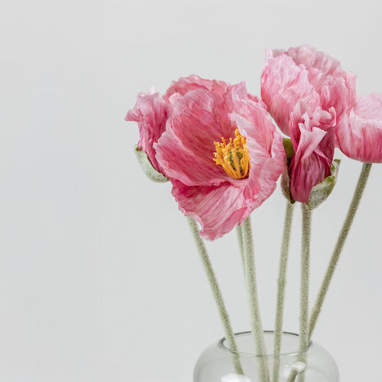 Dekorative künstliche Blume Mohnblume Rosa 12Stück InTheBox