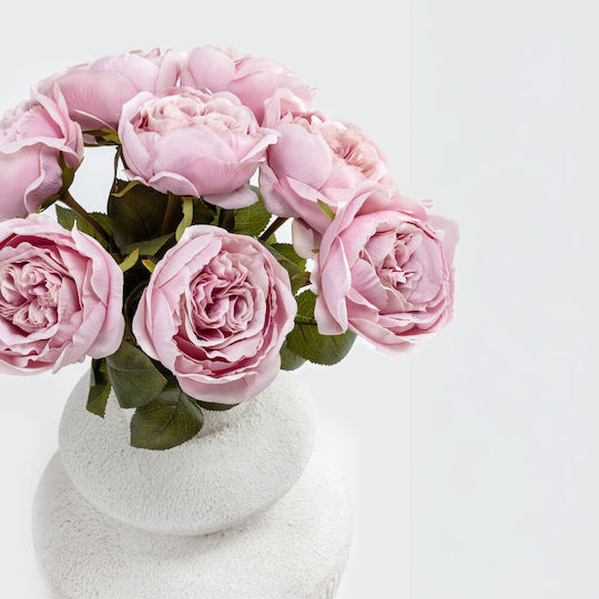Floare Artificială Decorativă Trandafir Pink 12buc InTheBox