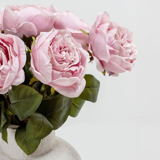 Floare Artificială Decorativă Trandafir Pink 12buc InTheBox
