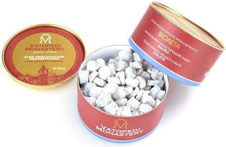 Pure Incense of Mount Athos Old Traditional Recipe 10 X 100g Authentic Product of Vatopedi Monastery Holy Great Monastery Vatopedi 28168 Violet