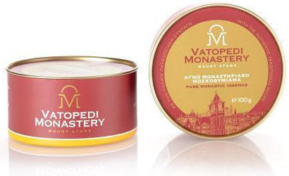 Pure Incense of Mount Athos Old Traditional Recipe 10 X 100g Authentic Product of Vatopedi Monastery Holy Great Monastery Vatopedi 28174 Amber